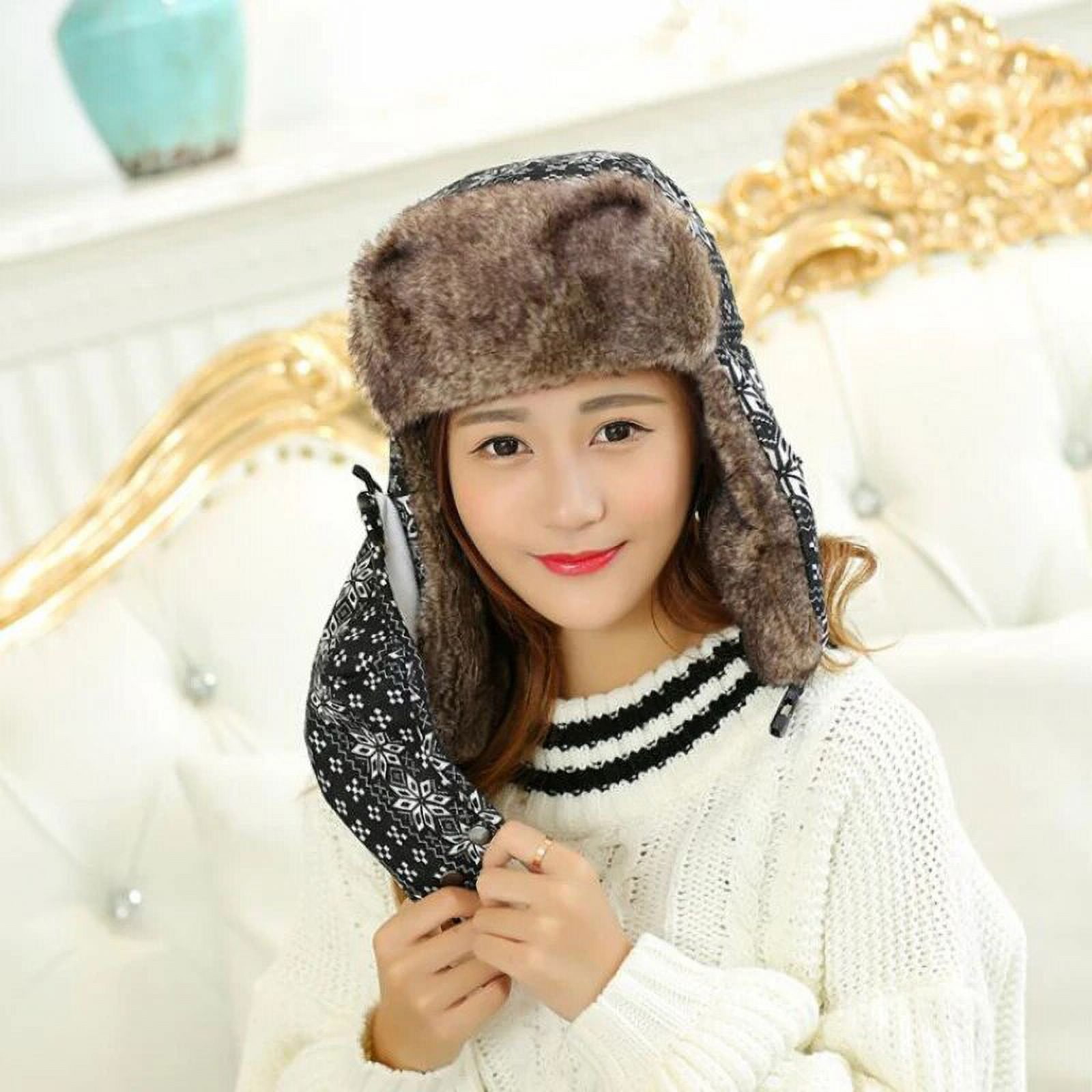 Cappello Sci Donna Cappello Invernale Ushanka Con Paraorecchie