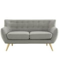 thumbnail image 2 of Modway Remark Upholstered Fabric Loveseat in Light Gray, 2 of 4