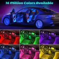 thumbnail image 2 of Iluminación interior de coche, luz LED Winzwon para coche, gadgets para coche, luz LED para coche con control por aplicación, accesorio de coche de regalo para hombres y mujeres., 2 of 5