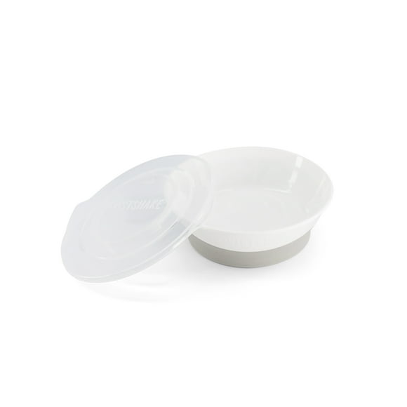 Tazón para Niños Twistshake, 520 ml, Función TwistClick, Antideslizante, Libre de BPA, Blanco