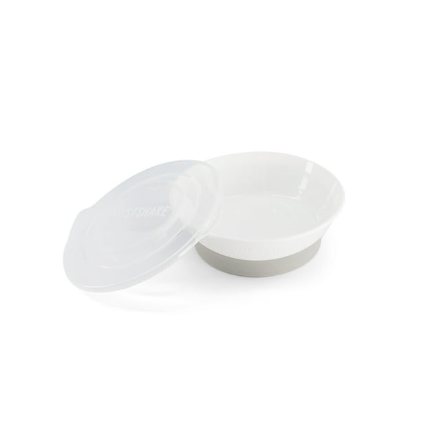 Tazón para Niños Twistshake, 520 ml, Función TwistClick, Antideslizante, Libre de BPA, Blanco