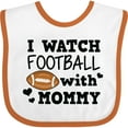 thumbnail image 3 of Inktastic I Watch Football with My Mommy Boys Baby Bib, 3 of 4