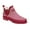 Dark Cerise/White, variant on Regatta Great Outdoors Womens Harper Low Cut Wellington Boots