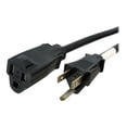 thumbnail image 1 of StarTech.com Rallonge d'Alimentation 20 Pi (6 m), NEMA 5-15R vers NEMA 5-15P Rallonge Noire, 13 A 125 V, 16 AWG, Câble d'Alimentation d'Extension de Prise, NEMA 5-15R vers NEMA 5-15P Cordon d'Alimentation d'Ordinateur CA - Homologué UL - Câble d'Extension d'Alimentation - NEMA 5-15 (m) vers NEMA 5-15 (F) -, 1 of 3