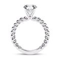 thumbnail image 4 of AFFY Twisted Rope Band Solitaire Engagement Ring for Women, 2.00 Carat (ctw) Round Cut Lab Grown Diamond Ring In 10K Solid White Gold F-G, VS-SI Quality Ring Size-5.5, 4 of 6