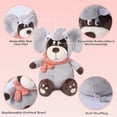 thumbnail image 2 of Danolapsi Hansbear 14.7”Plush Cute Stuffed Doll,Soft Stuffed Bear with Elephant Shape,Soft Cuddly Plush Bear with Removable Hat and Scarf,Birthday Christmas New Year Gifts for Boys,Girls, 2 of 7
