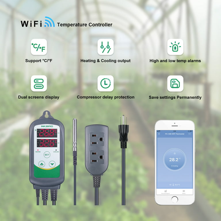 Wi-Fi Temperature Controller ITC-306T-WIFI