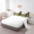 thumbnail image 5 of jejeloiu Rustic Farmhouse Cabin 7 Pieces Bedding Comforter Set,Colorful Cute Flowers Full Bedding Set,Nature Scenery Fitted Sheet Flat Sheet For Men Women,Ultra Soft Home Decor Reversible, 5 of 8