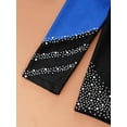 thumbnail image 7 of TiaoBug Kids Girls Shiny Rhinestone Long Sleeve Gymnastic Leotard Skating Dance Unitard Jumpsuit Royal Blue 12, 7 of 7