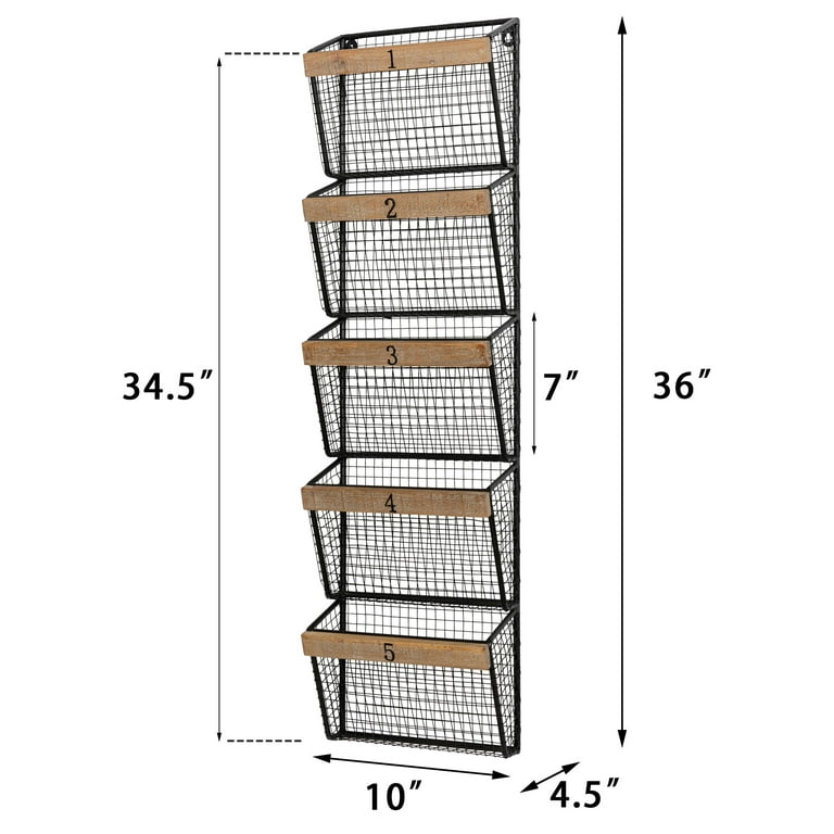Cutora 3-Pack Acrylic Wall-Mount Magazine Holders - Clear Floating Brochure Racks For Living Room, Office, Waiting Room