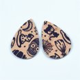 thumbnail image 1 of Up to 65% Off Fashion Trend Personality Leather Pattern Drop Earrings Jewelry Gift Necklace Rings Earring Jewelry on Clearance, 1 of 2