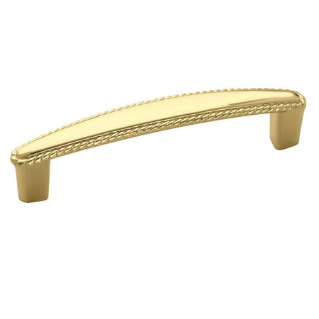 - Allison Value 3-3/4 in (96 mm) Center-to-Center Polished Brass Cabinet Pull