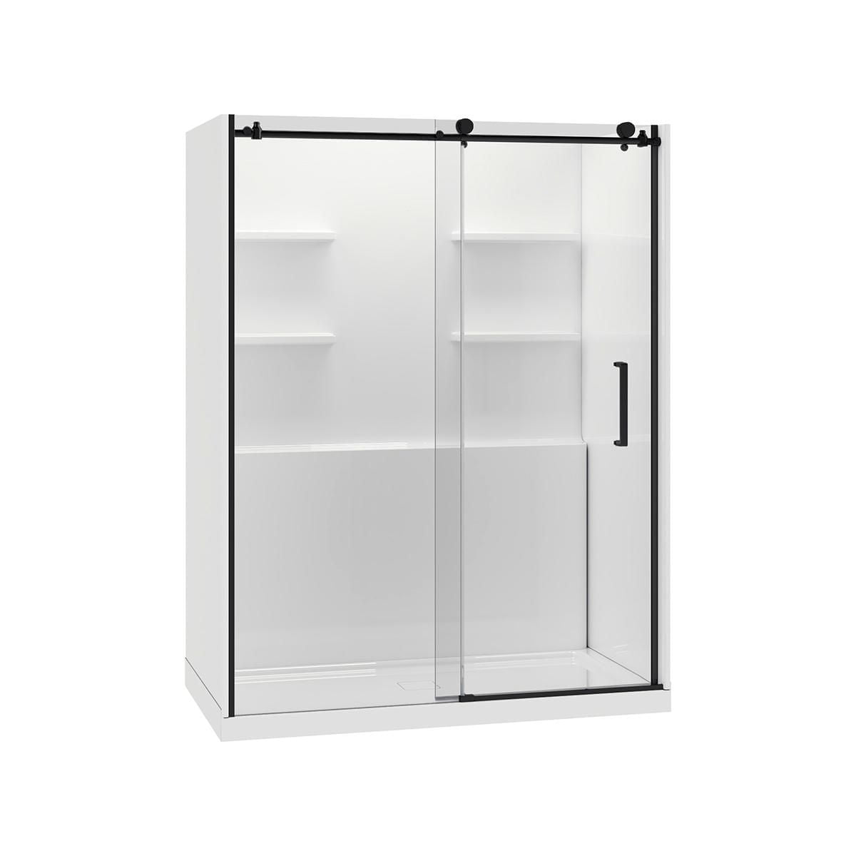 A&E Bath and Shower PFANNR-3060-BLK SHOWER