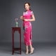 thumbnail image 1 of Vestido largo cheongsam de otoño para mujer joven, elegante, retro, para desfile de moda, ajustado, 1 of 3