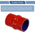 thumbnail image 4 of 1 Pcs 57mm/2.24" 102mm/4.02" Length Red Blue Car Silicone Hose Hump Hose Coolant Hose Universal, 4 of 7