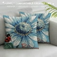 thumbnail image 3 of Creowell Daisy Bloom Floral Pillow Covers Farmhouse Spring Summer Decorations Throw Pillow Cover Sunflower Ladybug Decorative Cushion Case for Sofa Couch Home Bed, 3 of 5