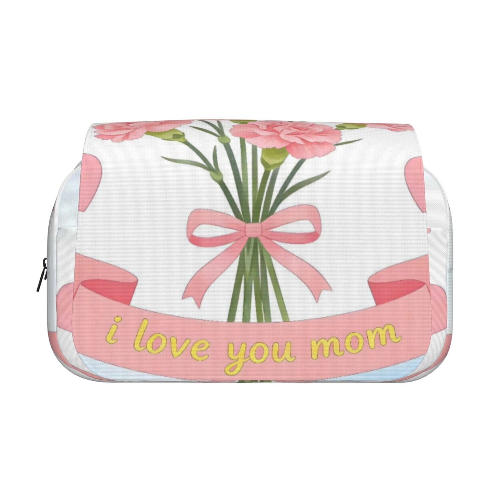 Large-Capacity Flip-Top Double-Layer Pencil Case, Multi-Functional Pocket Pen Case, Durable Stationery Organizer Happy Mother'S Day I Love You Mom (3)
