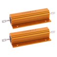 thumbnail image 1 of Resistencia de potencia revestida de aluminio dorado 2X 100 W, 8 ohmios 8R, 1 of 8