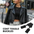 thumbnail image 4 of Nestingho 2Ud Botones De Toggle Para Abrigos Con Negro Y Material Resistente, 4 of 7