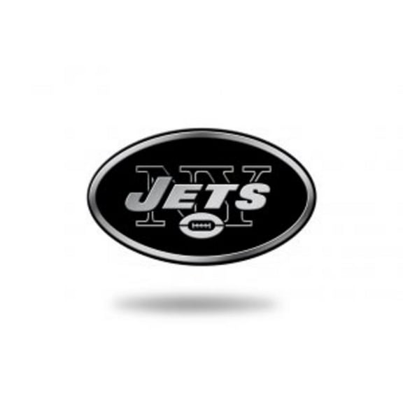 212 Main MEM2201 3 x 3 in. York Jets NFL Plastic Auto Emblem