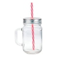 thumbnail image 2 of Set 30 Tarros Mason Jar Con Tapa Y Popote 470 Ml Liso Vencort, 2 of 4