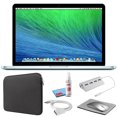 thumbnail image 1 of Apple MacBook Pro de 13 pulgadas (i5 de 2,8 GHz, SSD de 512 GB) (mediados de 2014, MGX92LL/A) - Paquete plateado con funda negra con cierre + kit básico para portátil + kit de limpieza (reacondicionado) Manzana MGX92LL/A-RB, 1 of 6