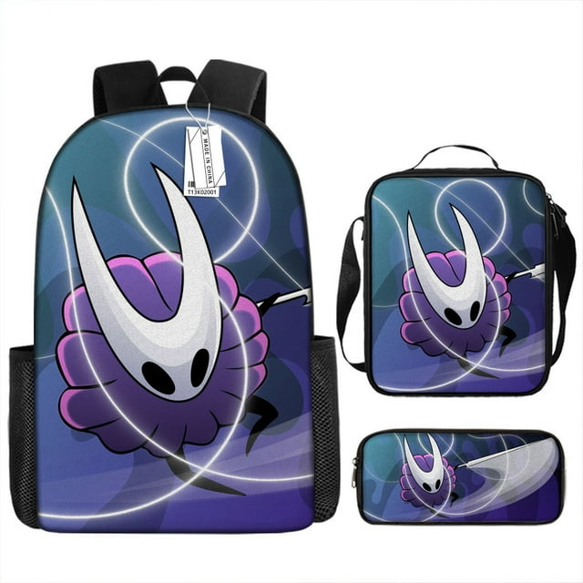 Mochila Hollows Knights Anime School, juego de 3 piezas para niños