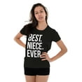 thumbnail image 3 of Best Niece Ever Cute Family Relative Womens Slim Fit Graphic Tee Brisco Brands L, 3 of 5