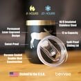 thumbnail image 4 of Bevvee Insulated Wine Tumbler 12 oz Moose Silhouette Gifts for Outdoorsy Wine Enthusiasts Tumblers, 4 of 4