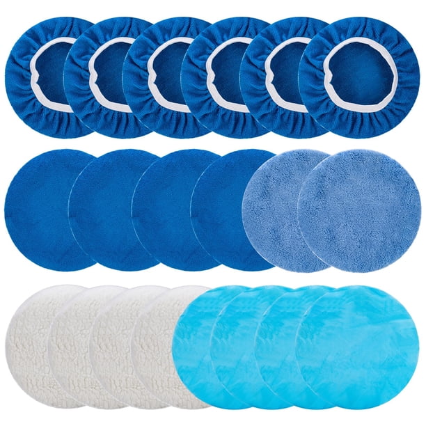 Kit de 20 Almohadillas de Pulido para Auto THINKWORK para Pulidora de 25 cm
