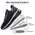 thumbnail image 3 of BEOAPT Mens Trail Running Shoes with Breathable Air Tennis Sneakers Lightweight Casual Athletic Walking Footwear for Gym Workout Size 9.5, 3 of 10
