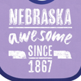 thumbnail image 4 of Inktastic Nebraska Awesome Since 1867 Boys or Girls Baby Bib, 4 of 4