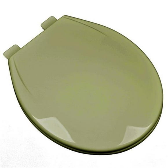 Siège de Toilette Design Contemporain en Plastique Rond à Fermeture Lente&44; Avocat