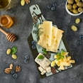 thumbnail image 5 of Prehistoric Cutting Board, Cartoon Dancing Natives Wearing Tribal Print, Decorative Tempered Glass Cutting and Serving Board, Wine Bottle Shape, Army Green Yellow, by Ambesonne, 5 of 5