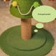 thumbnail image 4 of Poste Rascador Para Gatos De Sisal Estilo árbol De Navidad, Protege Muebles, Estructura Estable, Poste Rascador Para Gatos En Interiores, 4 of 7