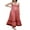 Red, variant on Women's Long Beach Dress Sleeveless Spaghetti Strap Checkerboard Print Flowy Dress Midi Slip Dress