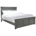 thumbnail image 1 of Pemberly Row Madison Full Wood Foundation Bed with Matching Footboard in Grey, 1 of 11