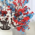 thumbnail image 4 of 4Th of July Artificial Flowers Decorations, 16Pcs Red White And Blue Decorations, Fake Patriotic Babys Breath Flowers for Independence Day Decor Floral Arrangement, 4 of 5