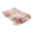 thumbnail image 1 of Design Imports CAMZ11470 Couverture Jetée à Carreaux Buffalo Rose et Blanc, 1 of 2