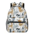 thumbnail image 1 of Disketp Winter Forest Animals Mochila Estampada para Hombre y Mujer – Mochila Ligera Clásica con Múltiples Bolsillos para Universidad, Trabajo y Viajes-One Size, 1 of 5