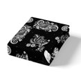 thumbnail image 4 of Erosebridal Housse de Couette Bohème Papillon Paisley Simple, Literie Noir et Blanc Taille Simple, Réversible 2 Pcs (Sans Couette), 4 of 6