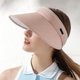 thumbnail image 4 of Sombreros con visera para mujer, ala ancha, gorra de golf plegable para mujer, sombrero de playa para mujer, sombrero de viaje con protección UV, sombrero plegable para el sol, 4 of 5