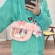 thumbnail image 4 of Bolsas de felpa Kawaii Sanrio Cinnamoroll Melody Kuromi Hello Kitty, bolso cruzado transparente de felpa, colgante de muñeca de Anime de dibujos animados, regalo, 4 of 5