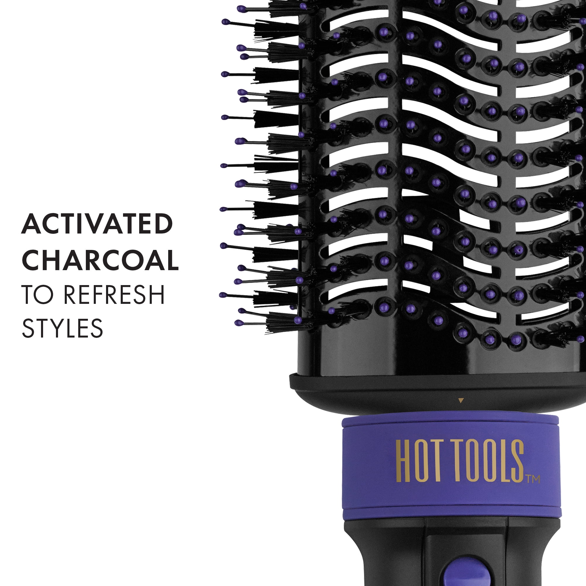 Hair Charcoal Tools Hot Pro Black Signature Volumizer, Large One-Step Dryer