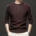 thumbnail image 2 of OJinShaWanO Pull Col Rond pour Hommes Mode Automne/hiver 2025 Semi-Col Roulé Slim Rayé, 2 of 5