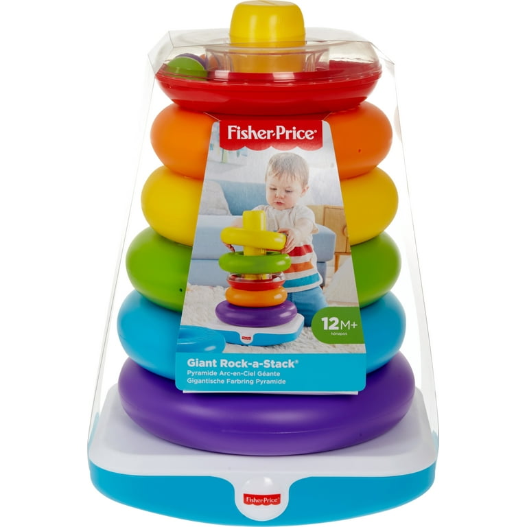 Fisher Price Giant Rock a Stack Infant and Toddler Stacking Toy