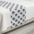 thumbnail image 2 of Victorian Bed Runner, Themed Ornaments in Calming Soft Tone Floral Repetition, Decorative Accent Bedding Scarf for Hotels Homes and Guestrooms, Twin, Dark Indigo White, by Ambesonne, 2 of 2