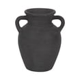 thumbnail image 6 of Sagebrook Home Black Boho Terracotta Vase - Amphora-Style Decorative Flower Holder for Home, Office & Living Room - 9" Black, 6 of 12
