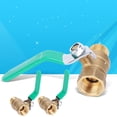 thumbnail image 4 of 3Pcs Ball Valve, Ball Shut Off Valve, Durable G1/2In For Indoor Gas Piping System Cold/Hot Water Piping System, 4 of 8