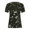 thumbnail image 4 of Plebaso XL-5XL Womens Tops Short Sleeve Plus Size Shirts Women's V Neck Graphic Tees Tunic Blouses, 4 of 5
